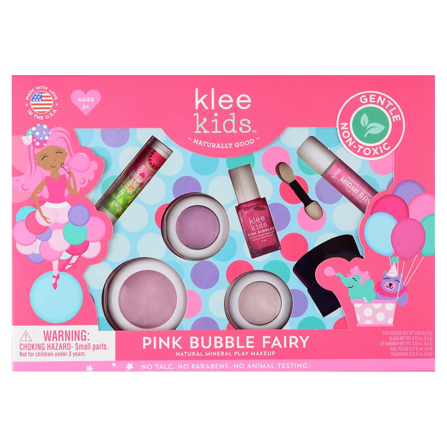Luna Star Naturals Klee Kids Deluxe Play - Kit de maquillaje suave...