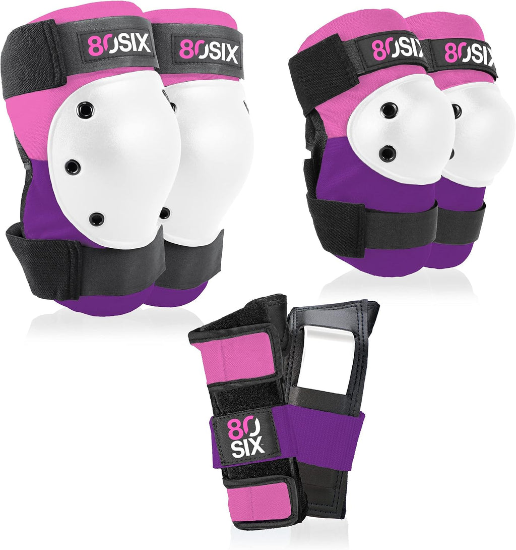 80SIX Juego de almohadillas multideporte: equipo de protección para...