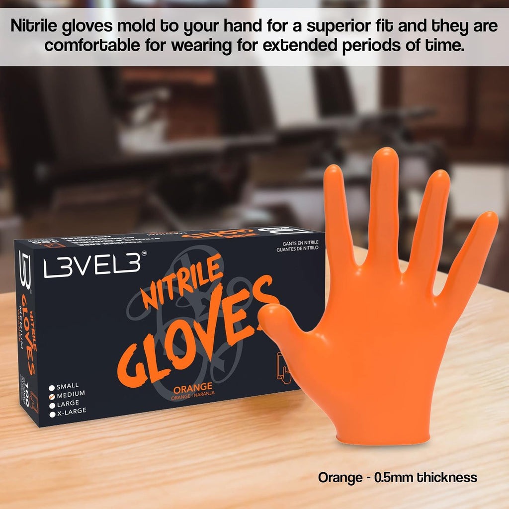 L3 Guantes de Nitrilo Nivel 3 - Guantes Desechables Profesionales d...