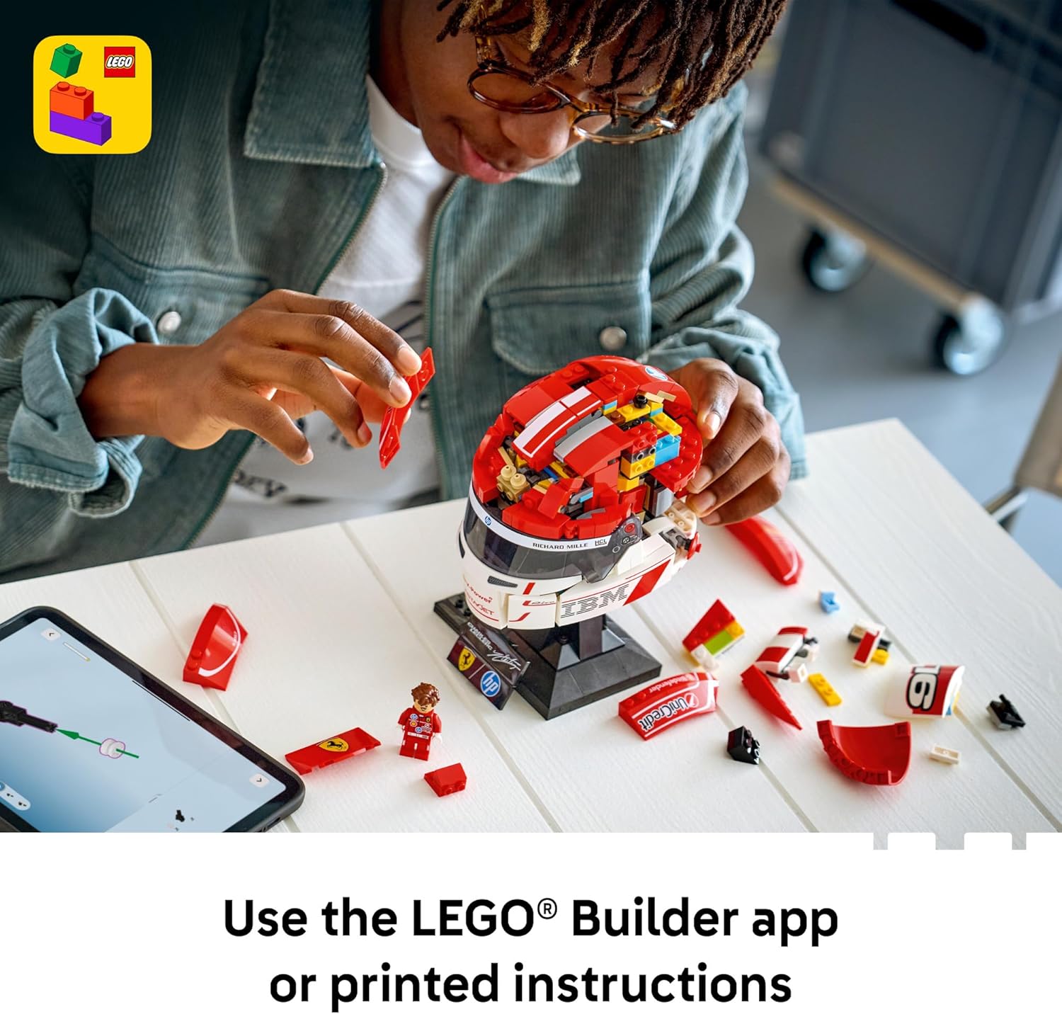 LEGO Editions Scuderia Ferrari HP Charles Leclerc Casco \u2013 Jueg...