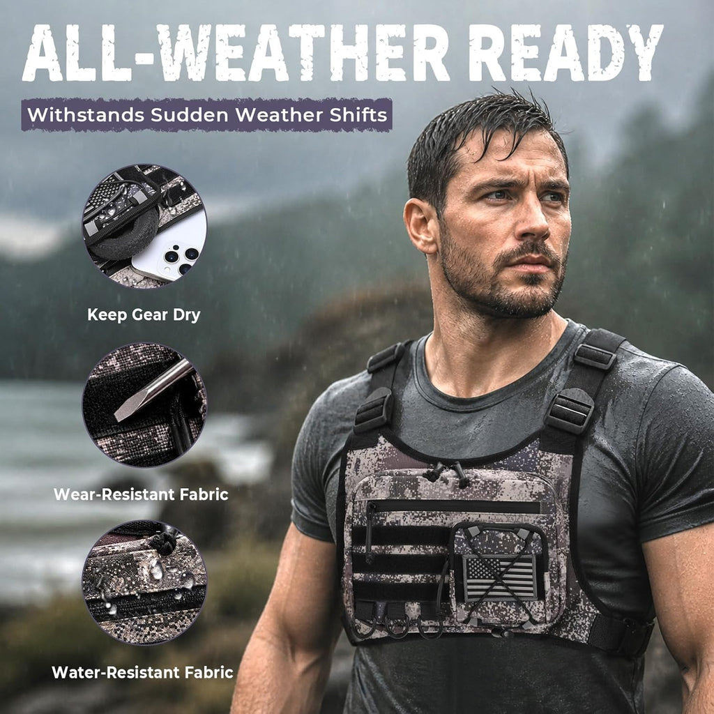 koculemi Bolsa de Pecho para Deportes al Aire Libre para Hombres, F...