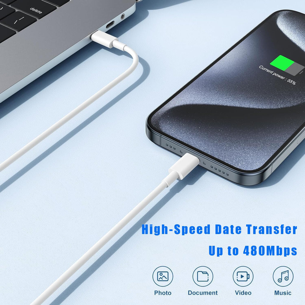 Cargador USB C para iPhone 16 de carga rápida, paquete de 2 bloques...