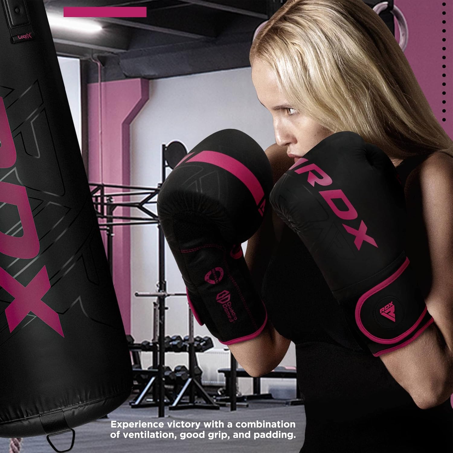 Guantes de boxeo RDX para mujeres, para entrenamiento profesional y...