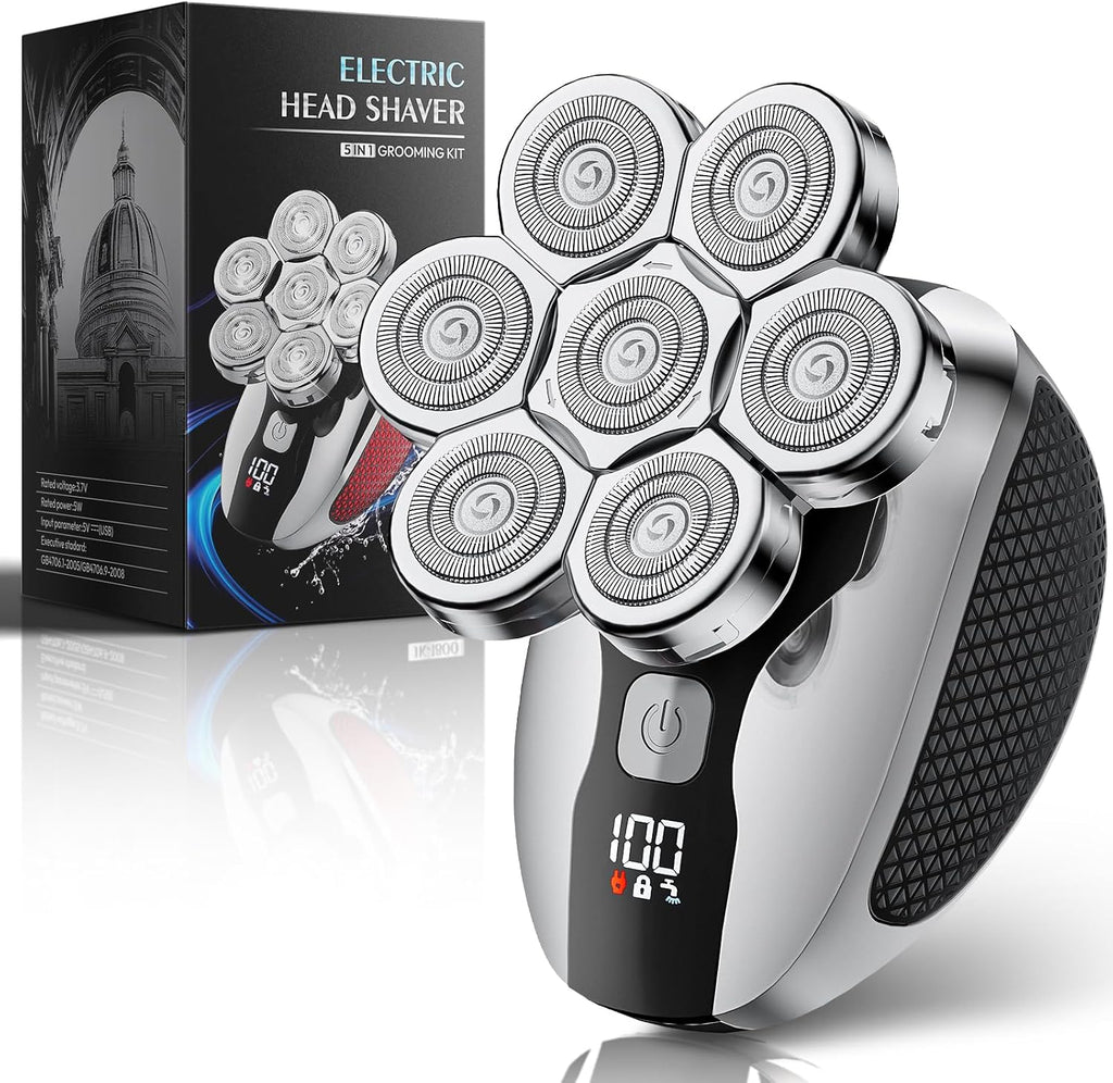 Afeitadoras de cabeza para hombres calvos, kit profesional de afeit...
