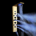 POPFLY Sistema de torre de panel de ducha de cascada LED, 4 chorros...
