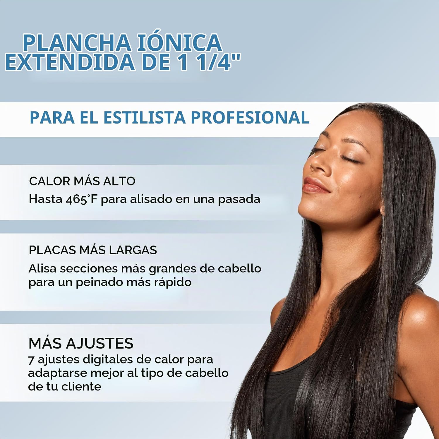 BabylissPRO Nano Titanium Ionic Plancha de pelo, plancha profesiona...