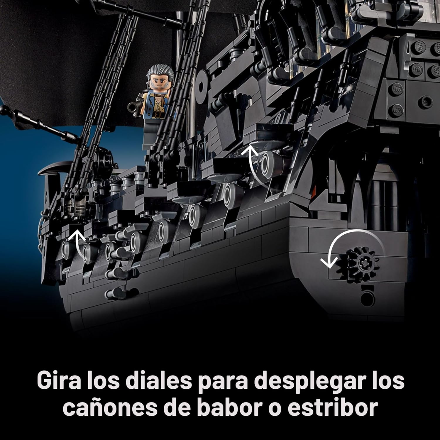 LEGO Icons 10365 - Juego de construcción de barco pirata del capitá...