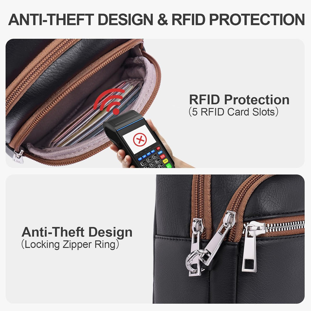 Lexiyat Bolsos de Cadera Antirrobo para Mujeres, Bolso de Pecho par...