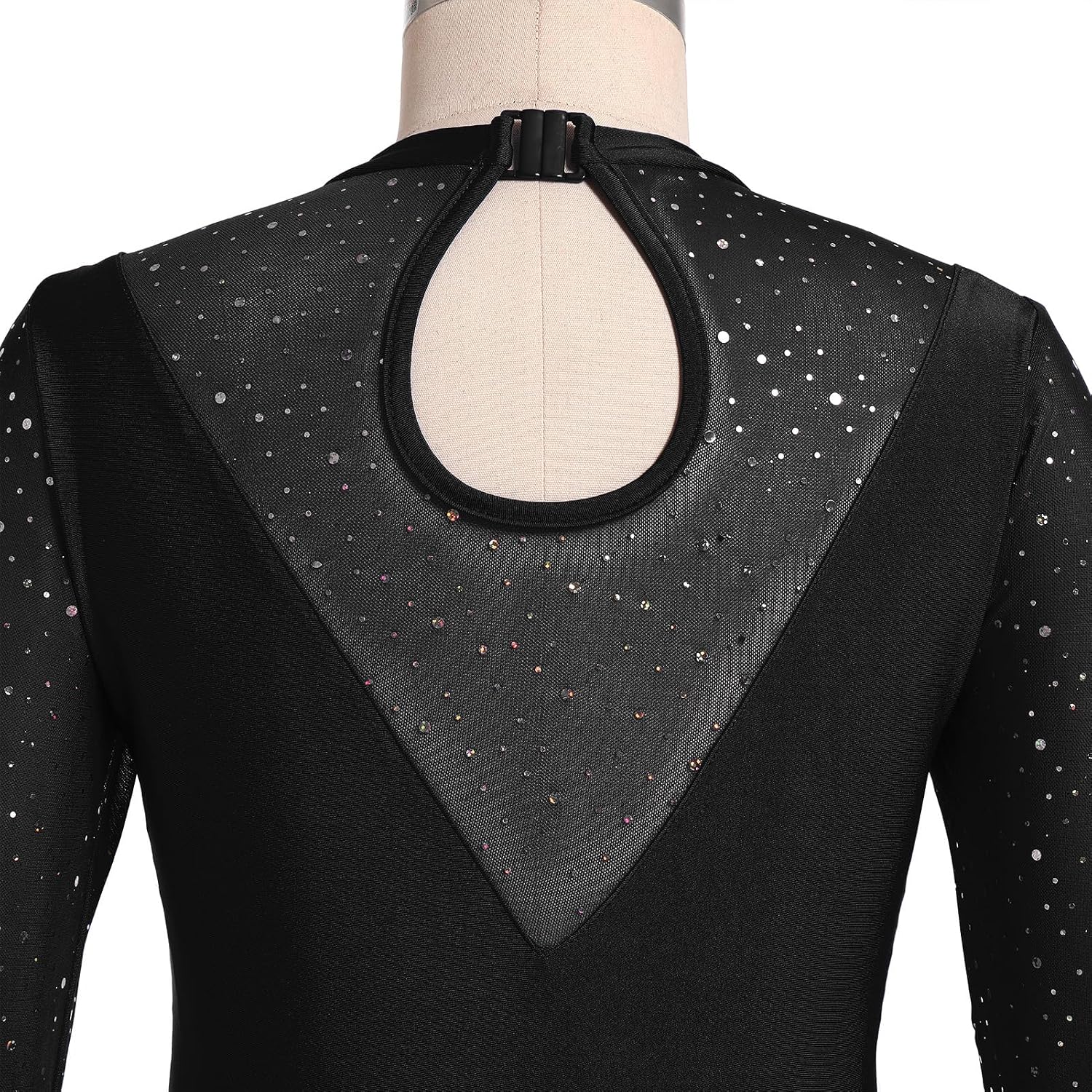 Vestido de patinaje artístico para mujer, diseño de mariposa, lente...