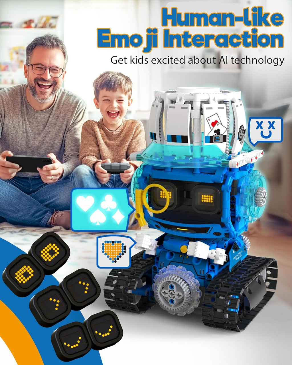 Opmind Juguetes de construcción de robot STEM 5 en 1 para niños de...
