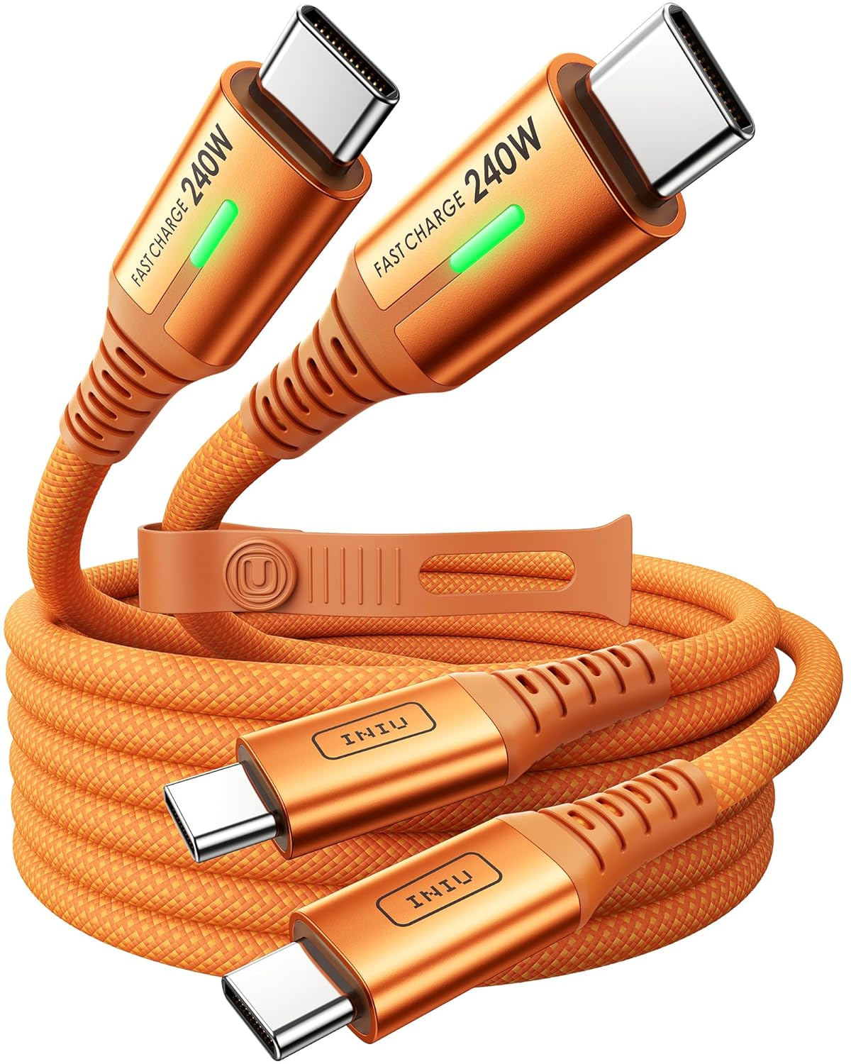INIU Cable USB C a USB C, cable de carga rápida de 240 W, cable de...