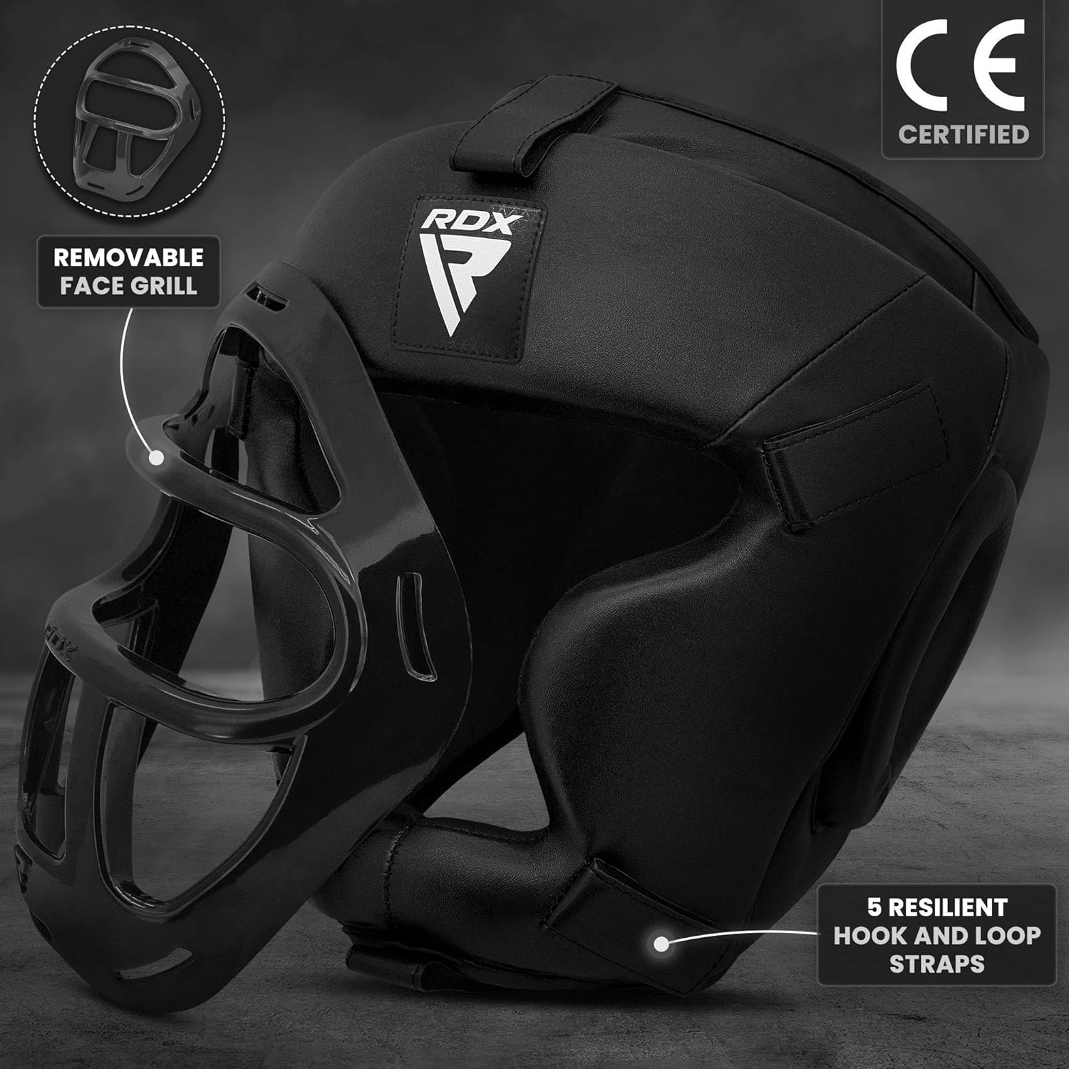 RDX Equipo de Protección para Boxeo MMA Muay Thai, Protector Facial...