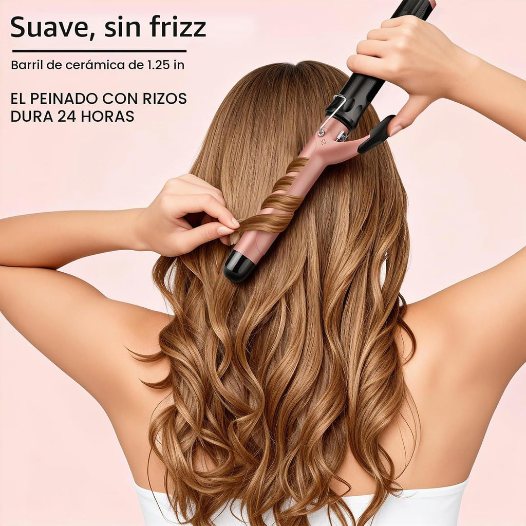JAETON - Varita rizadora de cabello de 1 1\/4 pulgadas para rizos s...