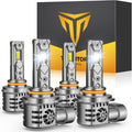 FORENNER Combo de bombillas 9005 9006 170000LM Ultra brillo, 6500K...
