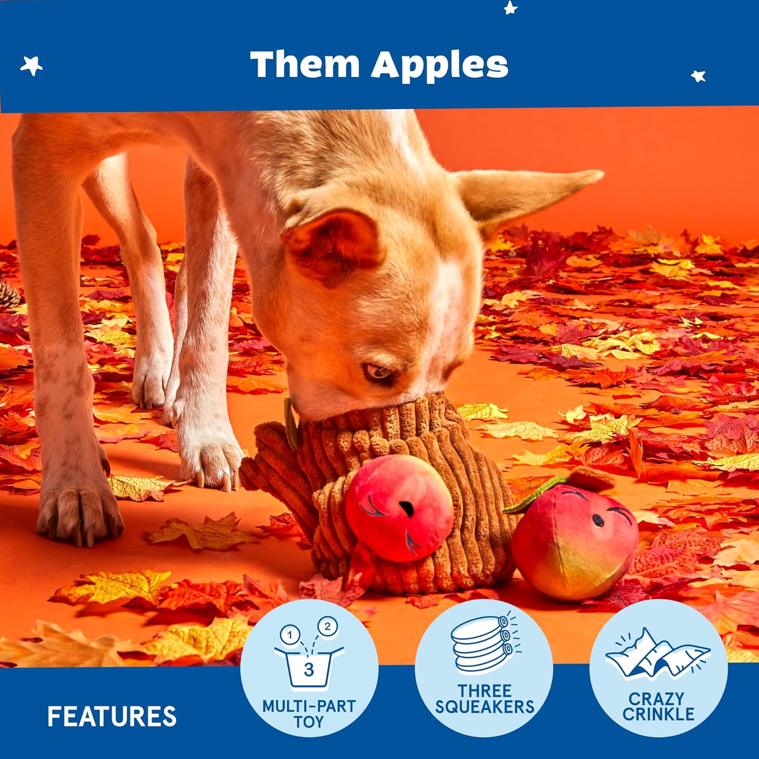 Barkbox Juguetes para perros \u2013 Them Apples 3 en 1 Rompecabezas...