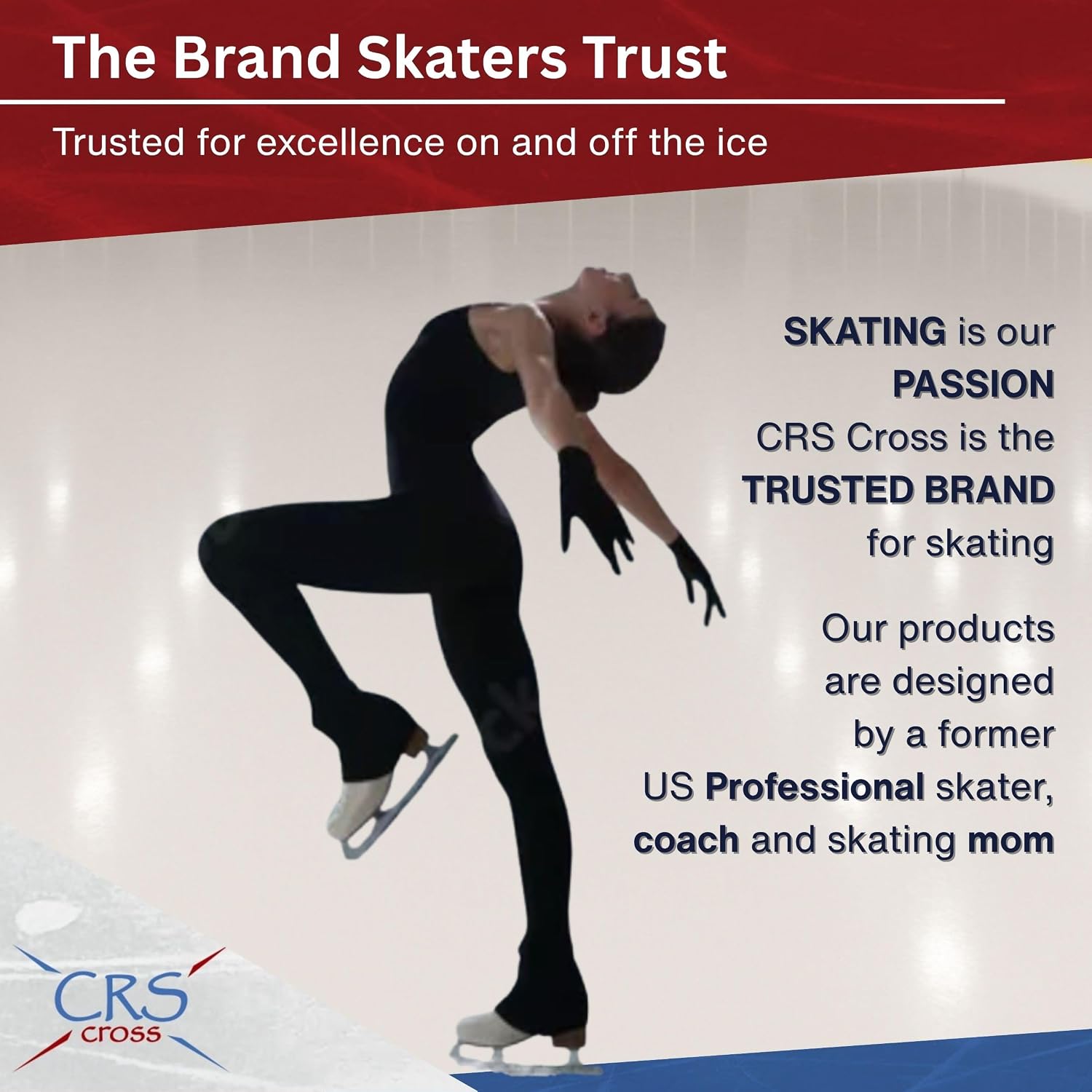 CRS Cross Competition Figure Skating Gloves | Fitted Stretch Spande...