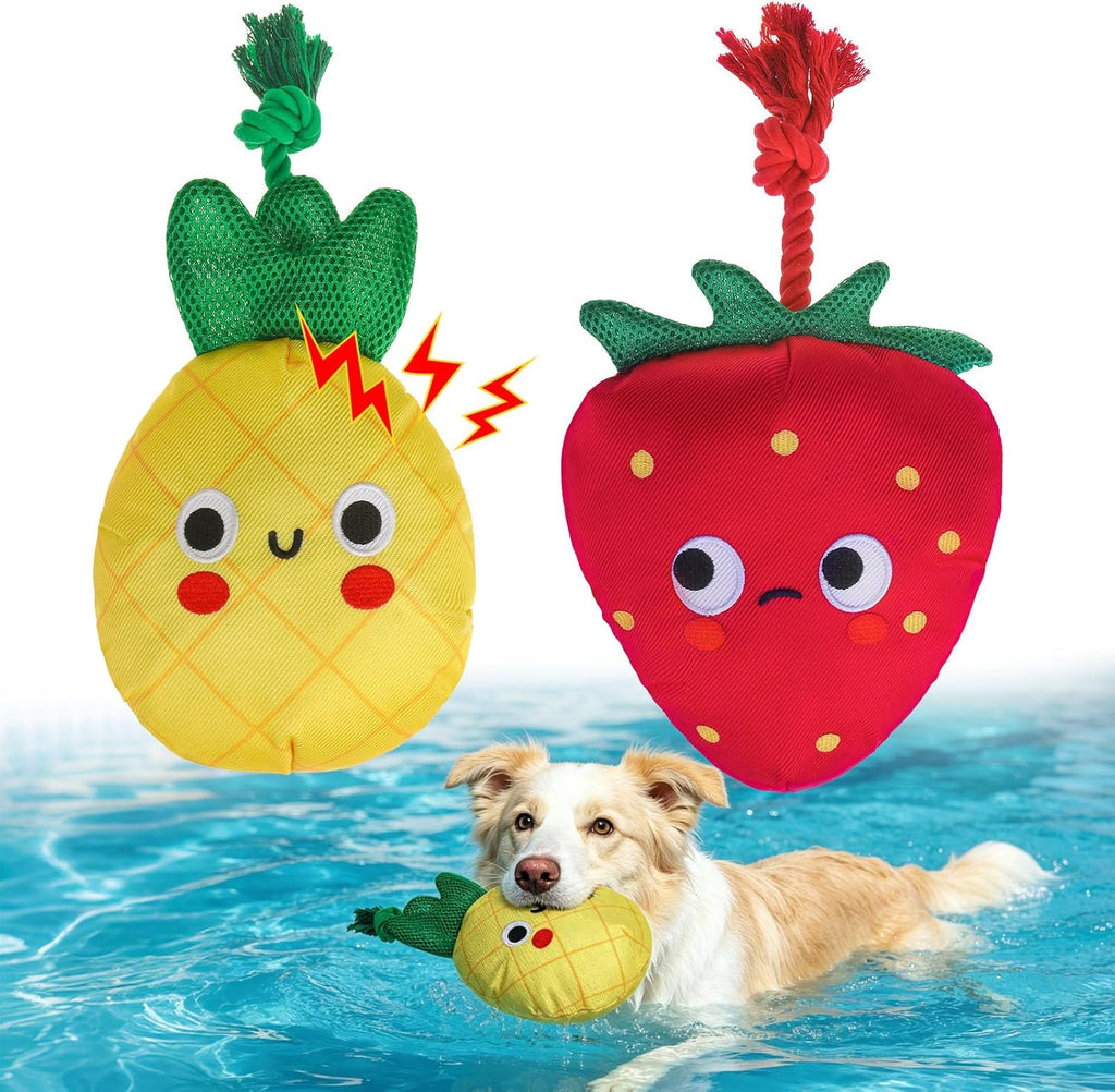 BEAUTYZOO Juguetes flotantes de piscina de agua para perros, paquet...
