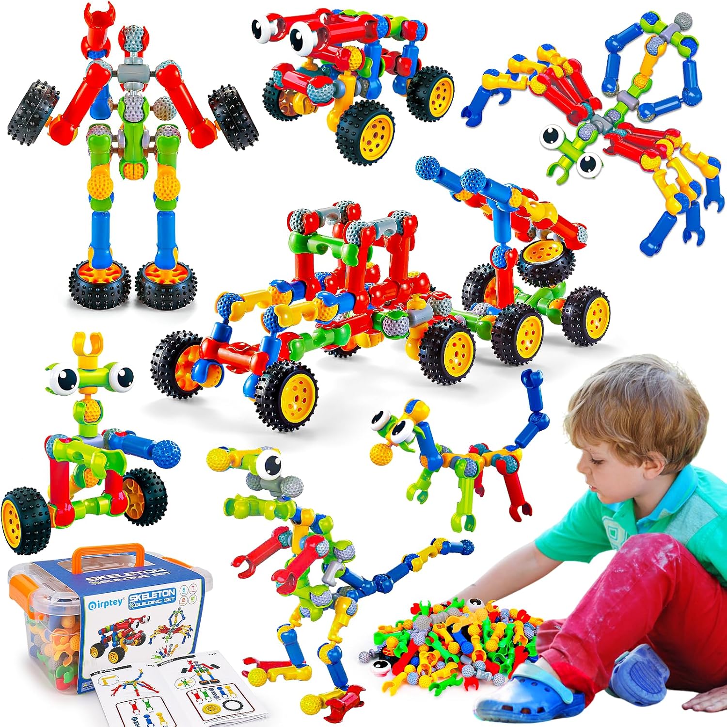 Juguetes de construcción STEM para niños de 3, 4, 5, 6, 7, 8+ años,...