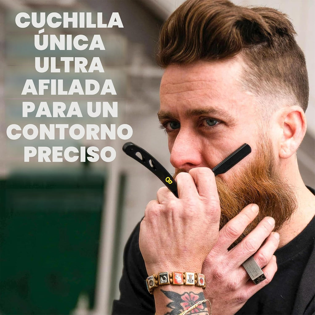 The Beard Club Navaja recta para hombres - Navajas para barbero - K...