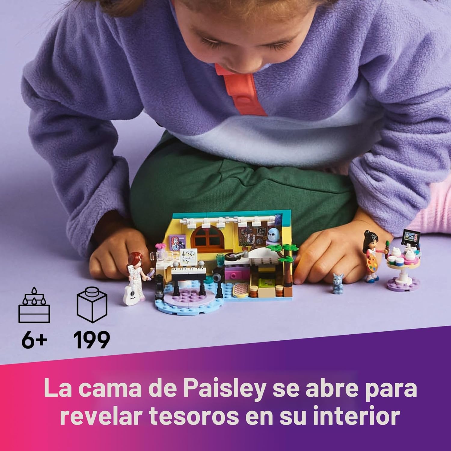 LEGO Friends Paisley - Juguete de construcción de habitación, juego...