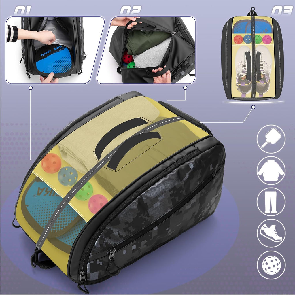 Mochila de Pickleball Smasrob, para 4 palas de Pickleball, mochila...