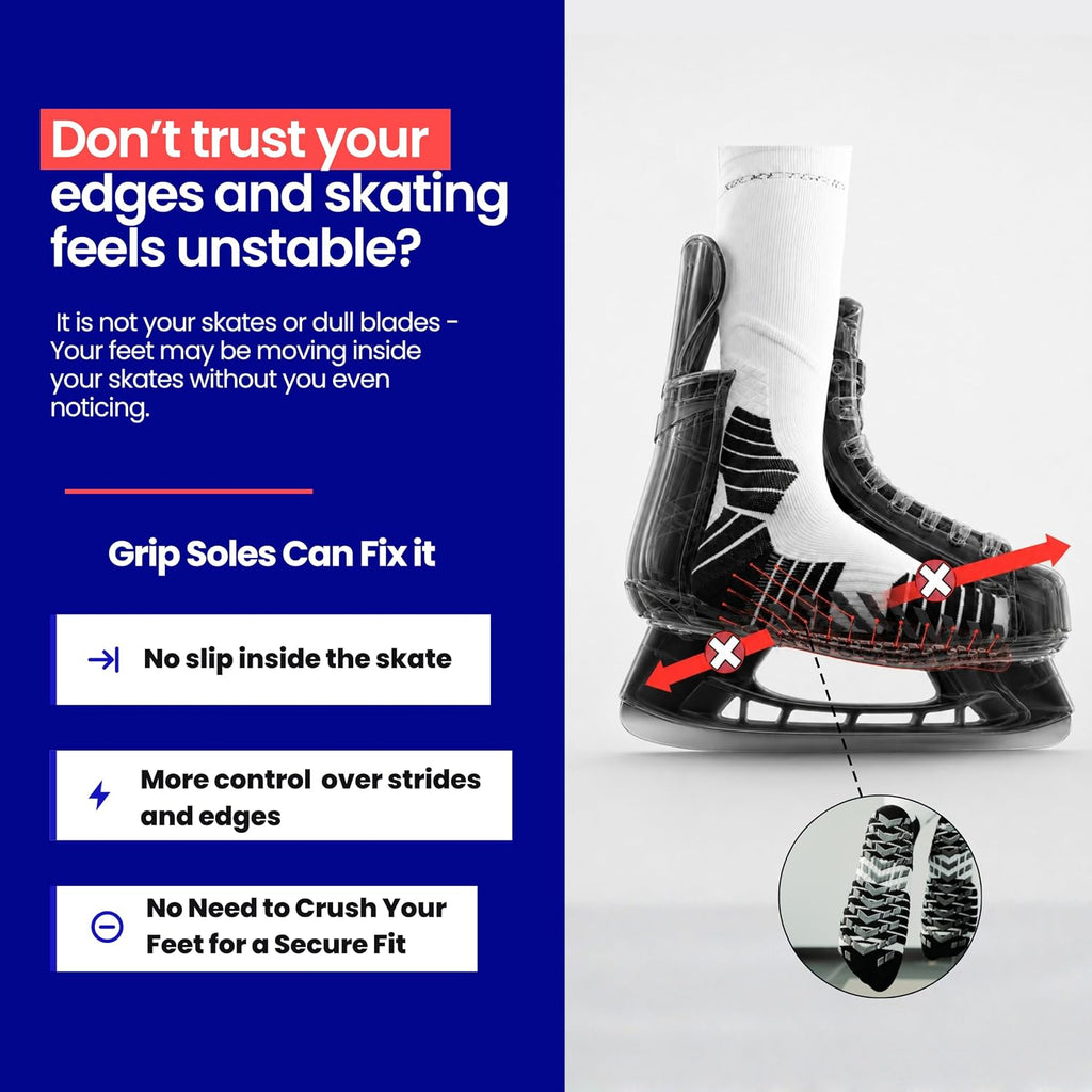 Hockey Skate Socks \u2013 Non-Slip Grip Skate Socks for Adult and Y...