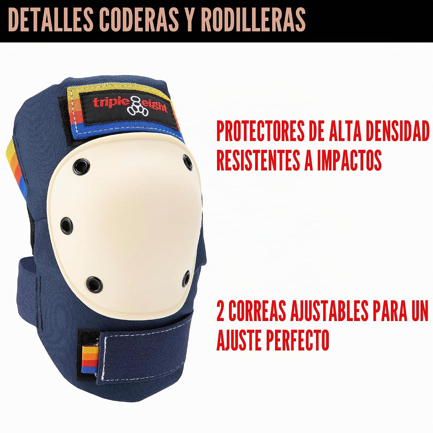 Triple Eight Juego de 3 Almohadillas Protectoras de la Serie Saver...