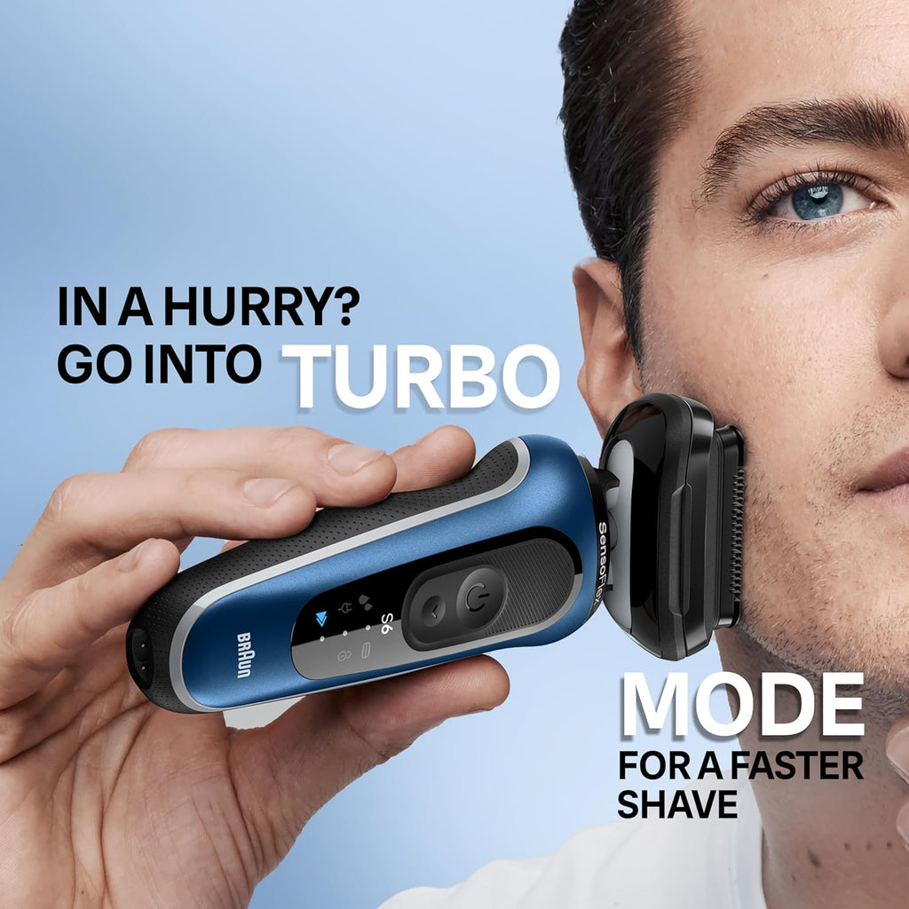 Braun Afeitadora eléctrica para hombre, serie 6 6172cc, afeitado hú...