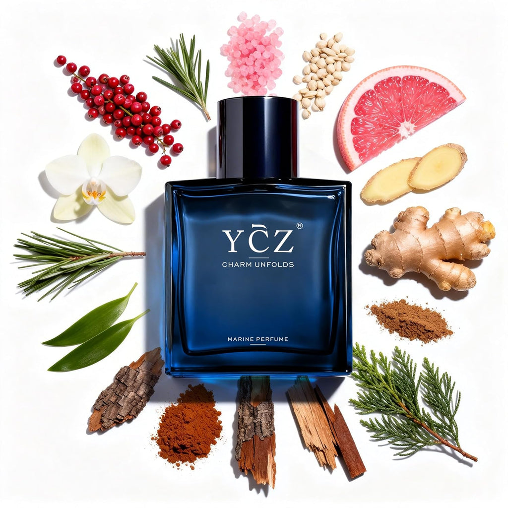Ycz Charm Unfolds Perfume Marino para Hombres, 1.7 oz. Colonia Eau...