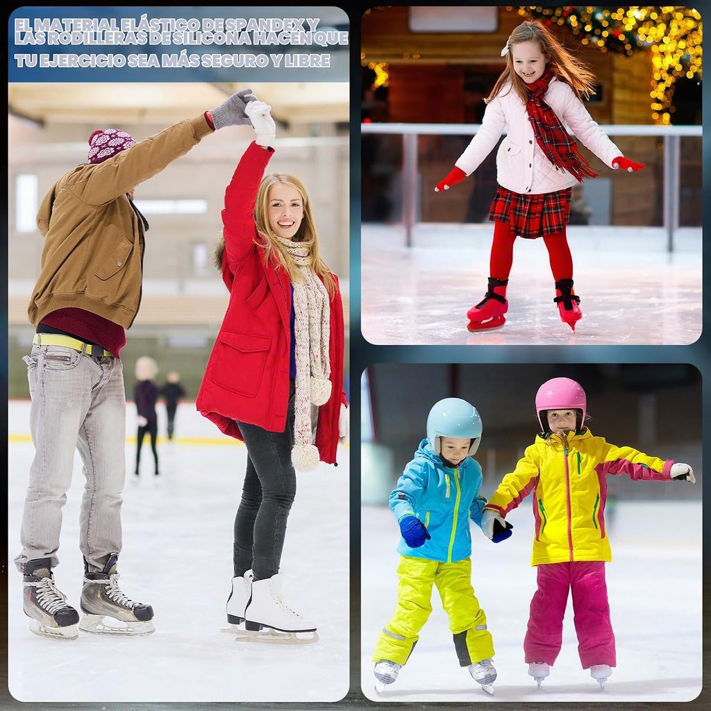 Shappy 2 Pares de Rodilleras para Patinaje sobre Hielo con Gel para...