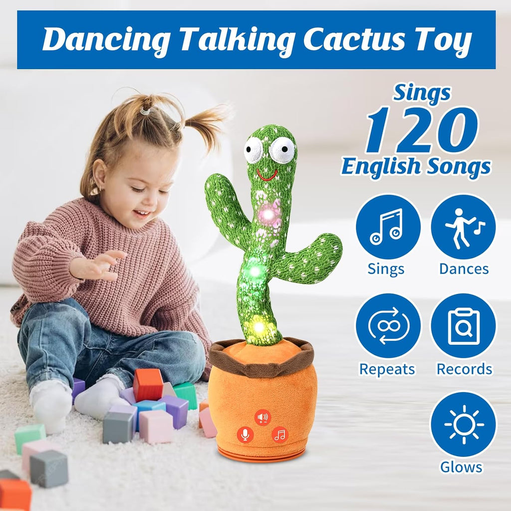 Juguetes recargables para bebés de 3-6, 6-12, 12-18 meses, cactus q...