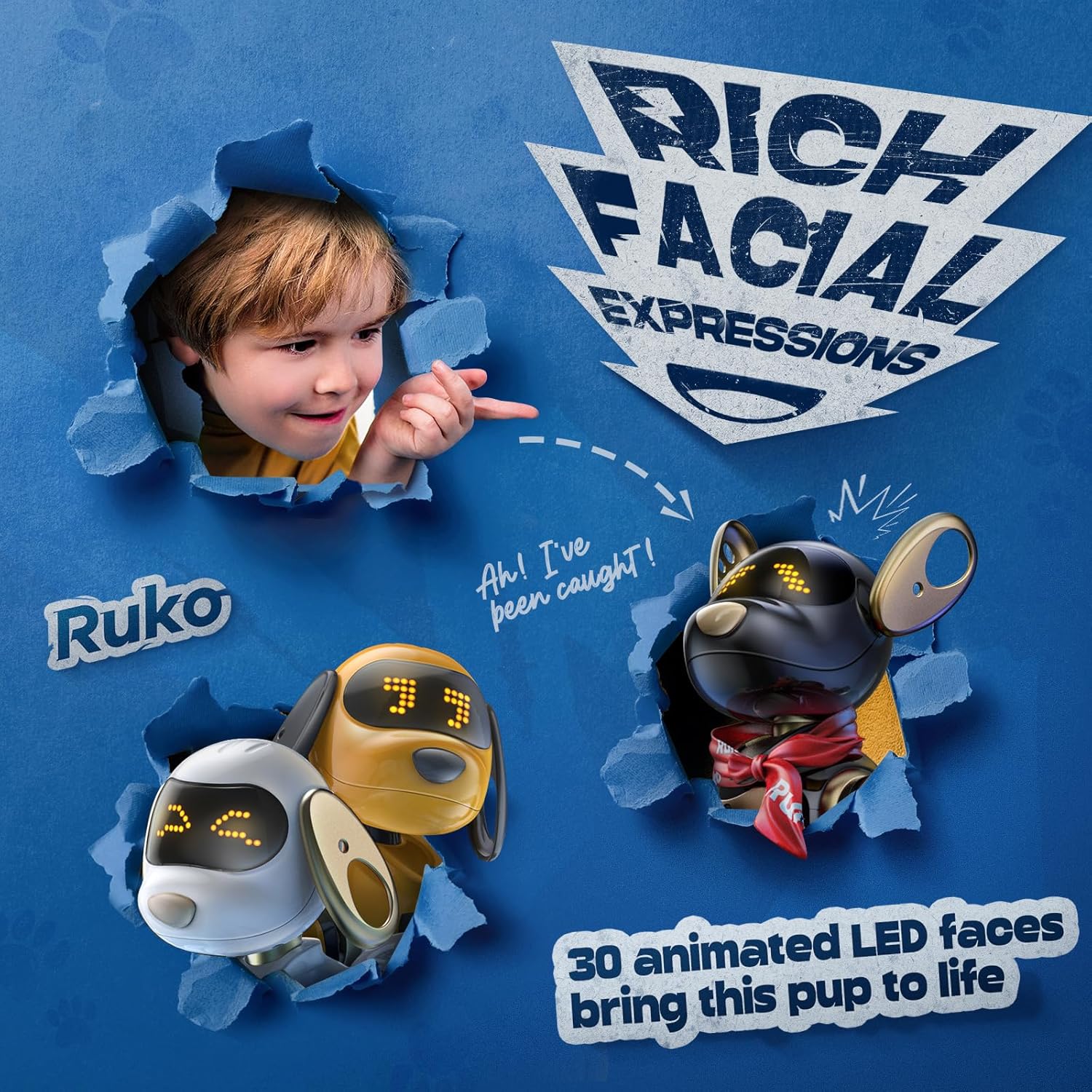 Ruko 18011 Juguete de Perro Robot, cachorro interactivo inteligente...