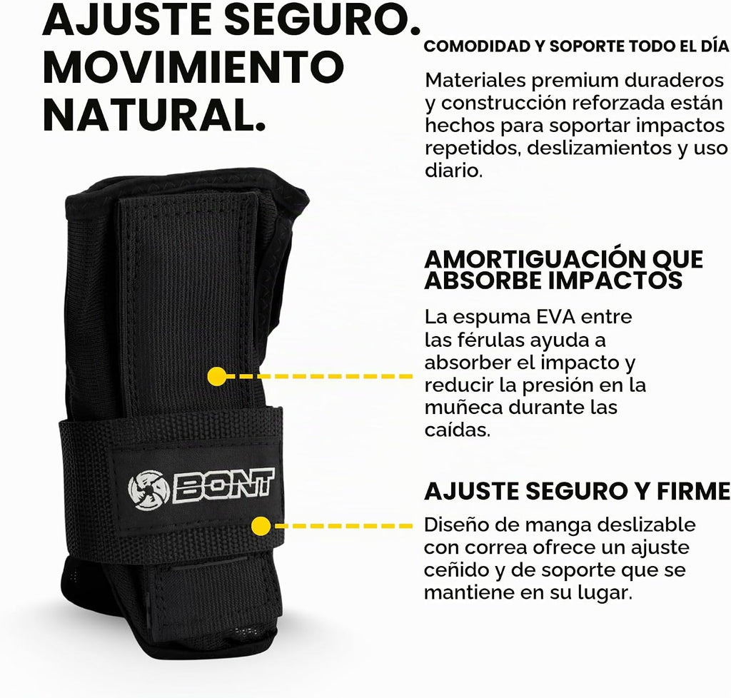 Bont Protector de muñeca para adultos, para patinaje en línea, Roll...