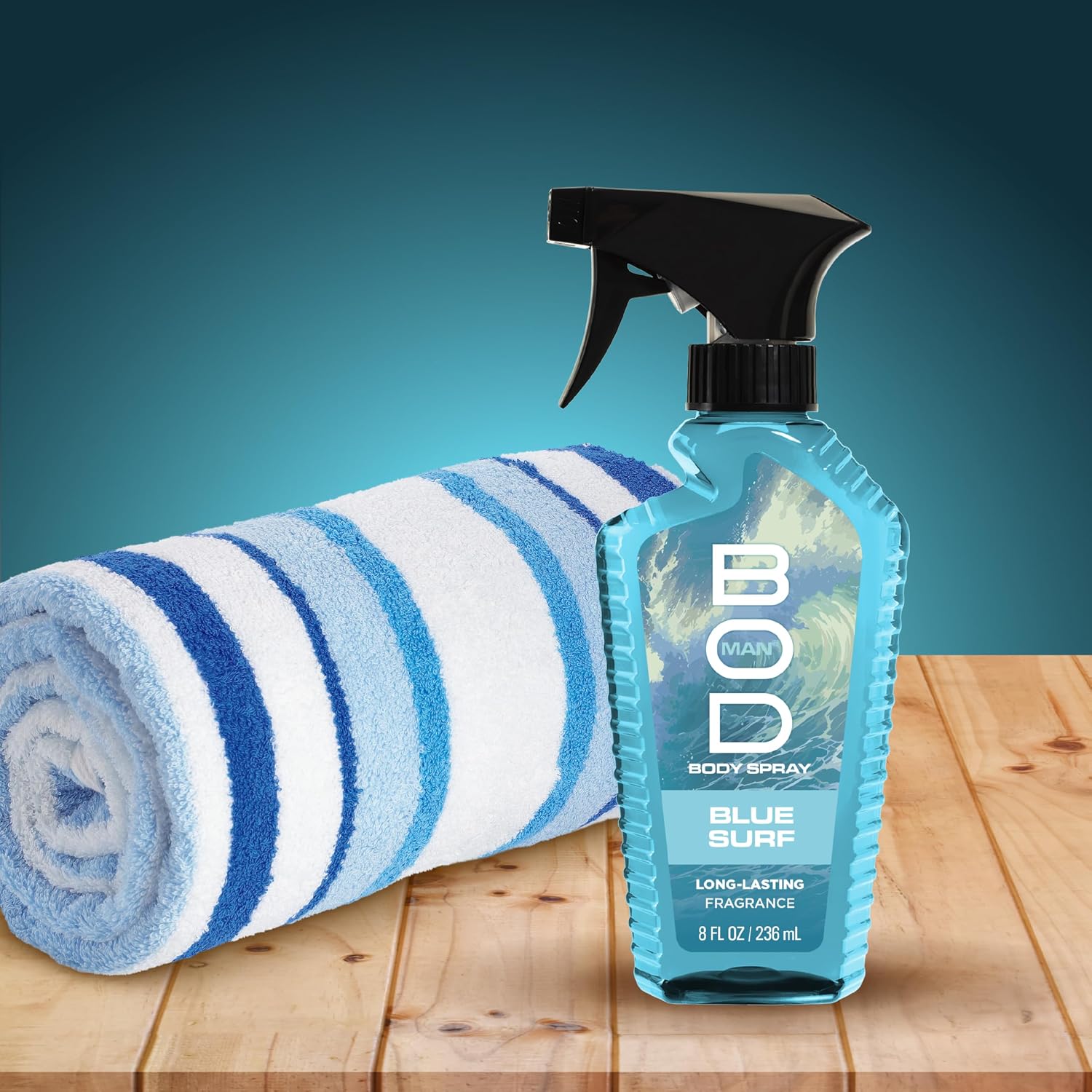 BOD man Fragancia corporal en aerosol, Blue Surf, 8 onzas líquidas...