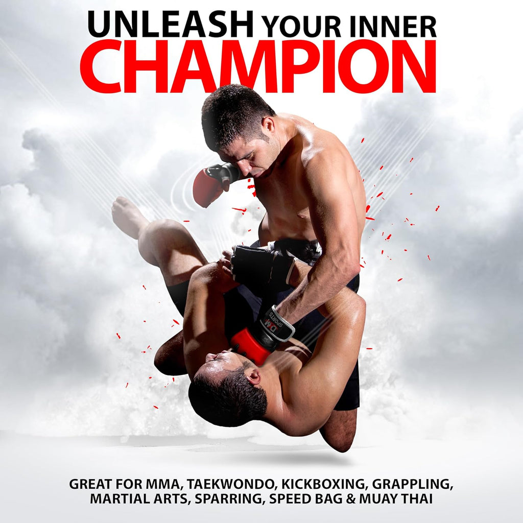 DXM SPORTS Guantes MMA para artes marciales, entrenamiento, combate...