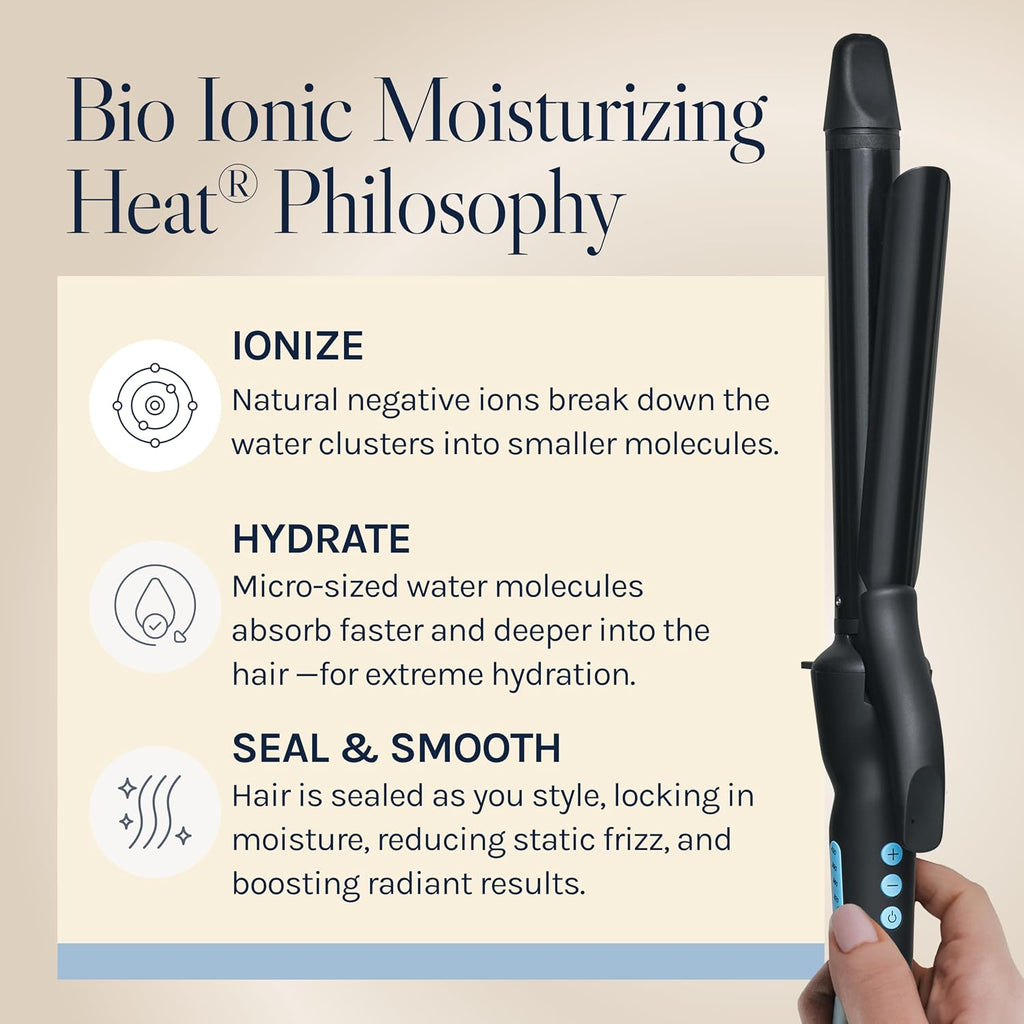 Bio Ionic Rizador de Cilindro Largo, Rizador de Pelo con Tecnología...