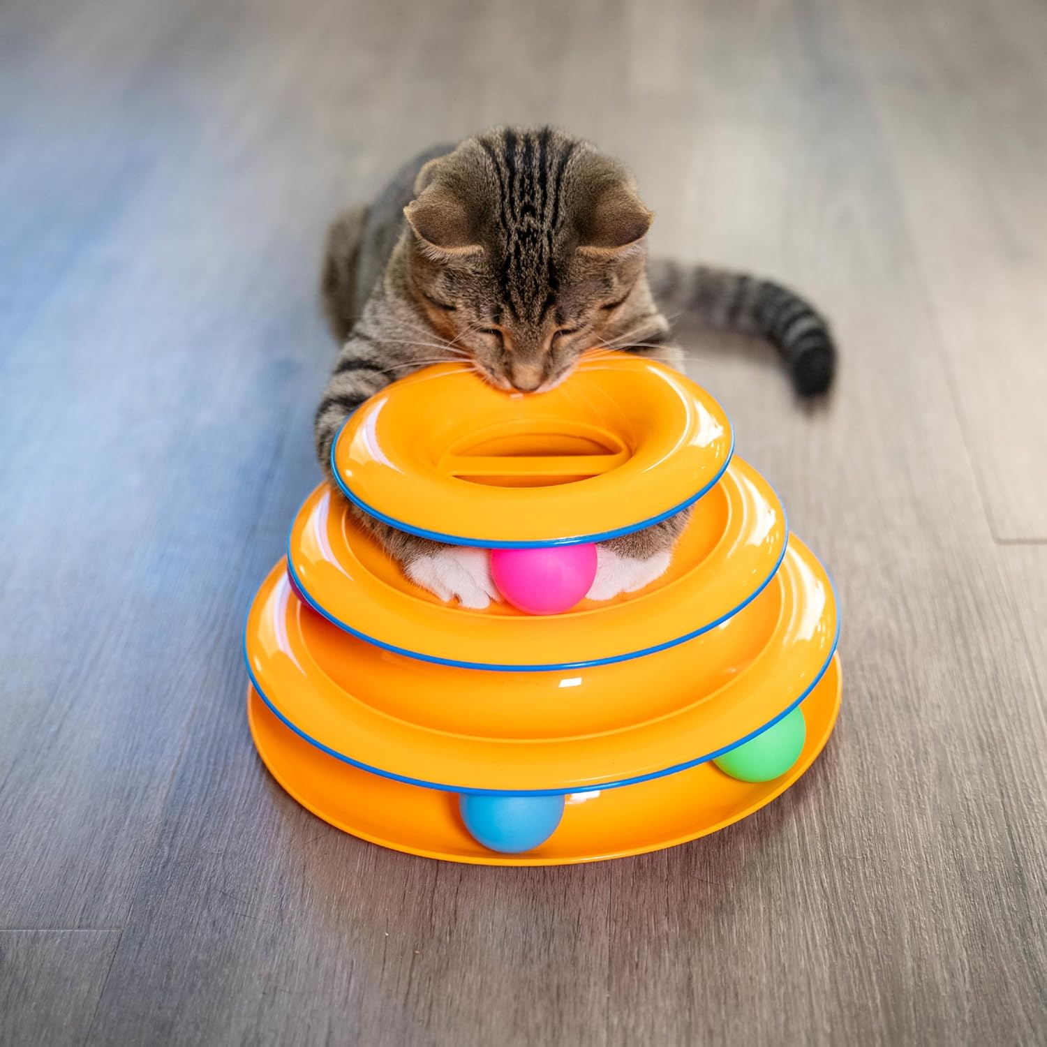 Catstages - Bolas de repuesto para juguetes de circuito para gatos,...