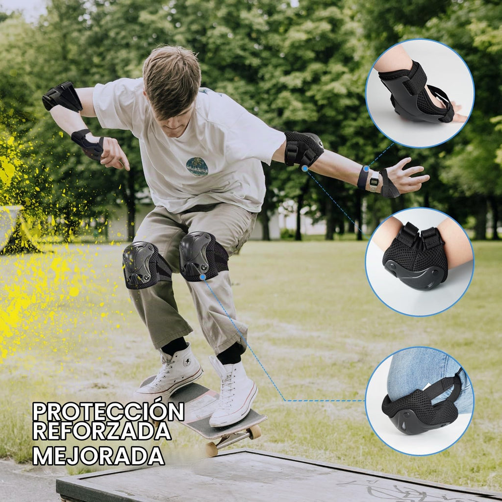 AIDY-PRO Rodilleras y coderas para adultos, rodilleras y coderas pa...