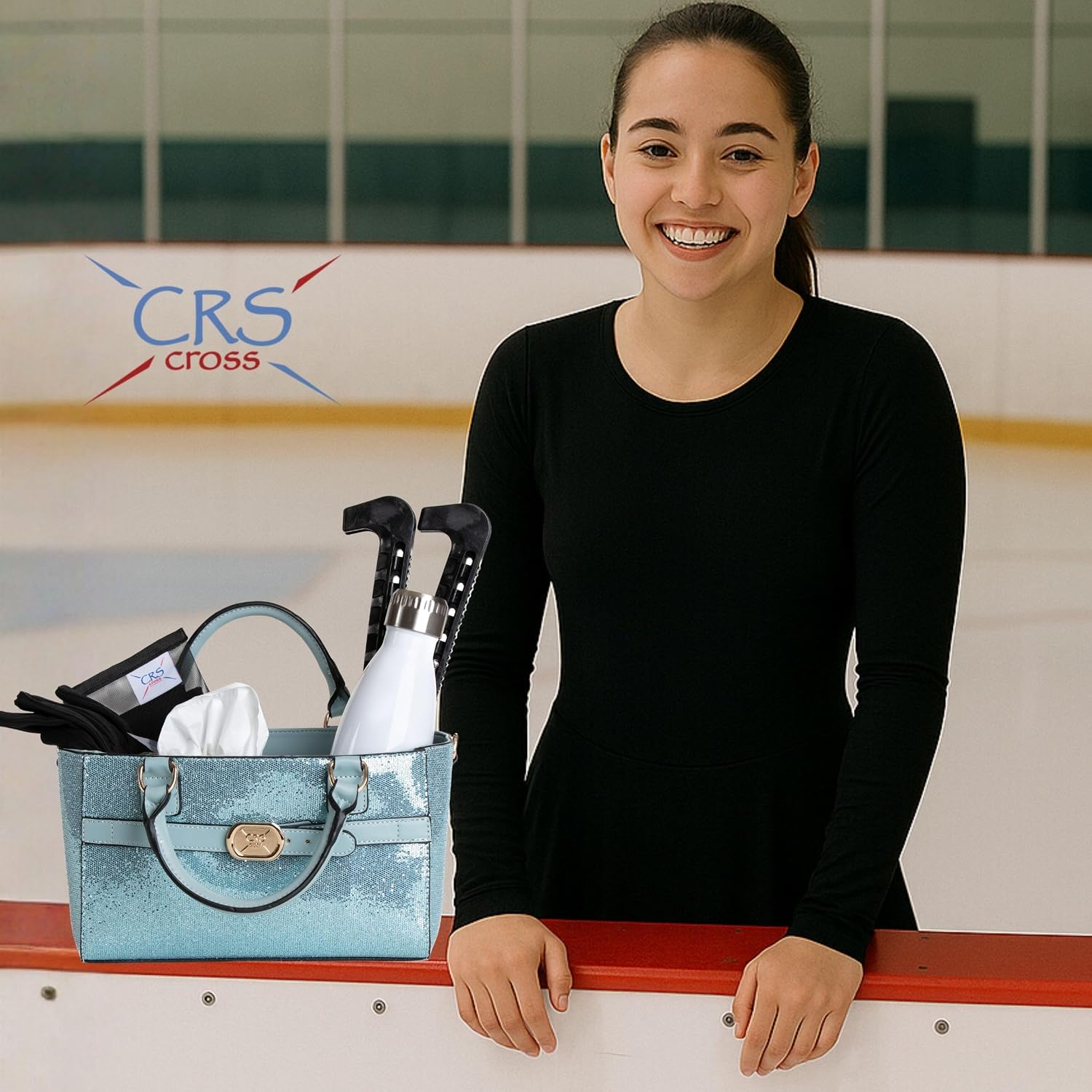 CRS Cross Rink Side Tote Ice Skating Accessory Bag for Skate Essent...