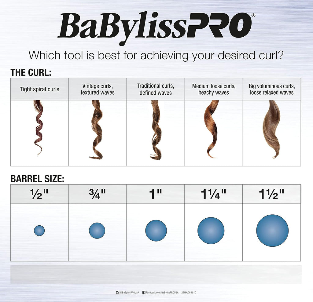 Rizador profesional BabylissPRO Nano Titanium para todo tipo de cab...