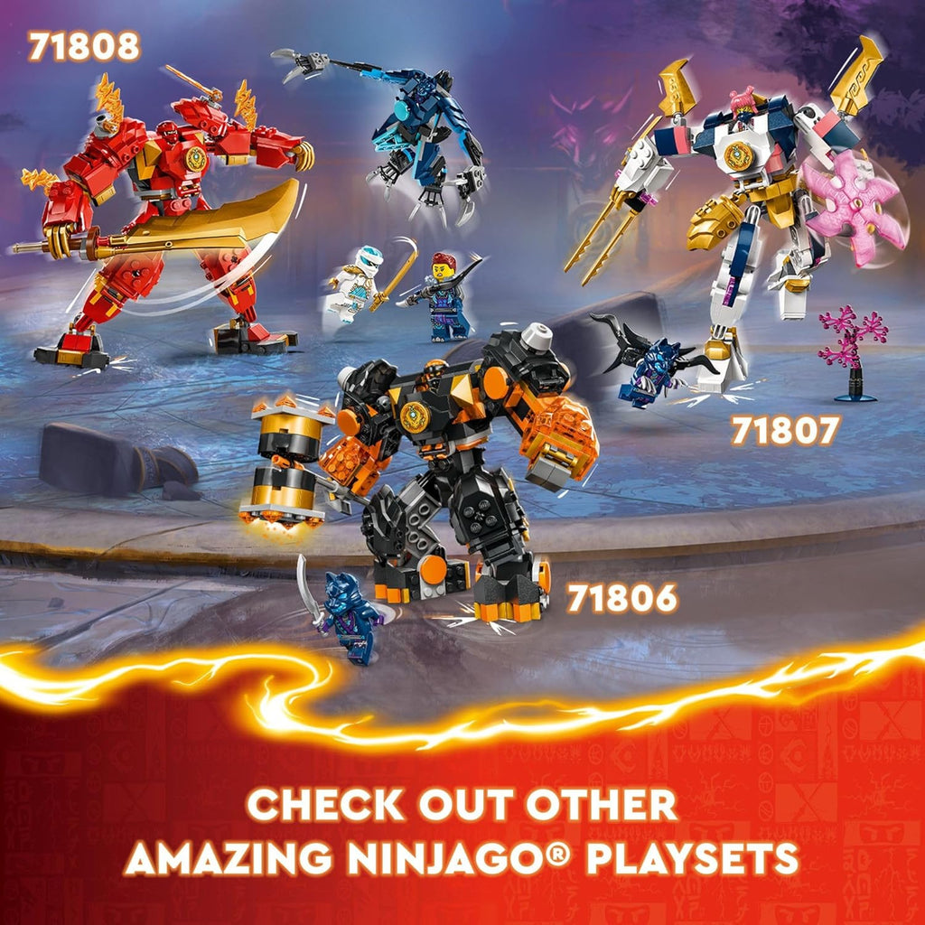 LEGO NINJAGO - Figura de acción mech de Kai Elemental Fire, figura...