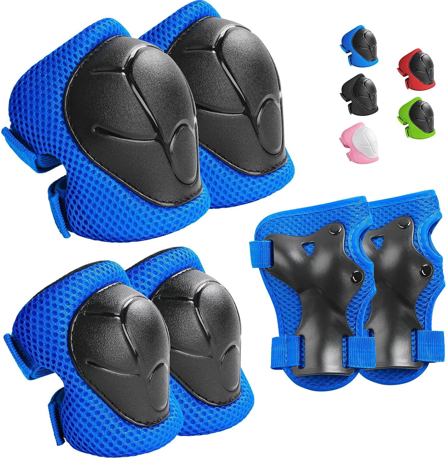 Wemfg - Juego de protección para niños, rodilleras para niños de 3...