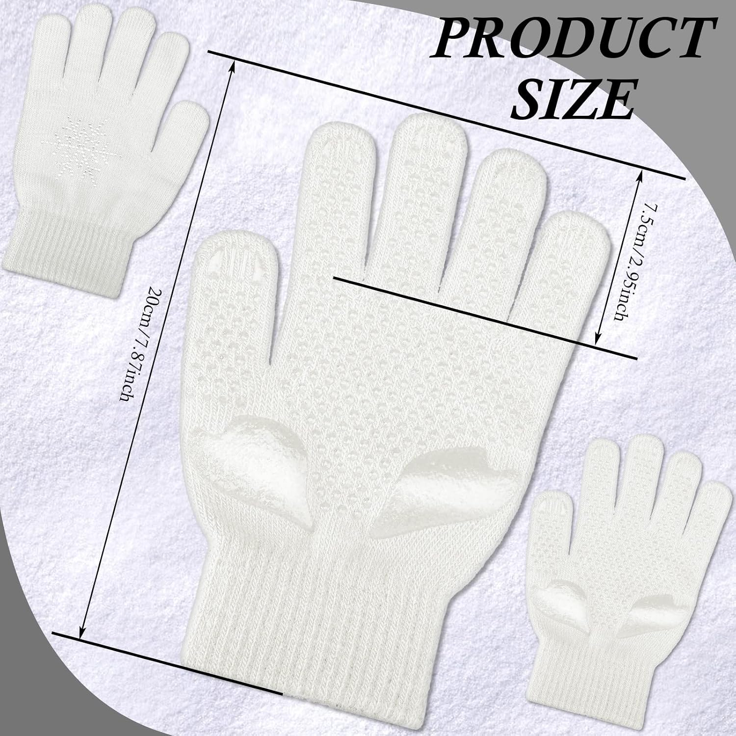 Jiuguva 3 Pares de Guantes para Patinaje sobre Hielo Accesorios de...