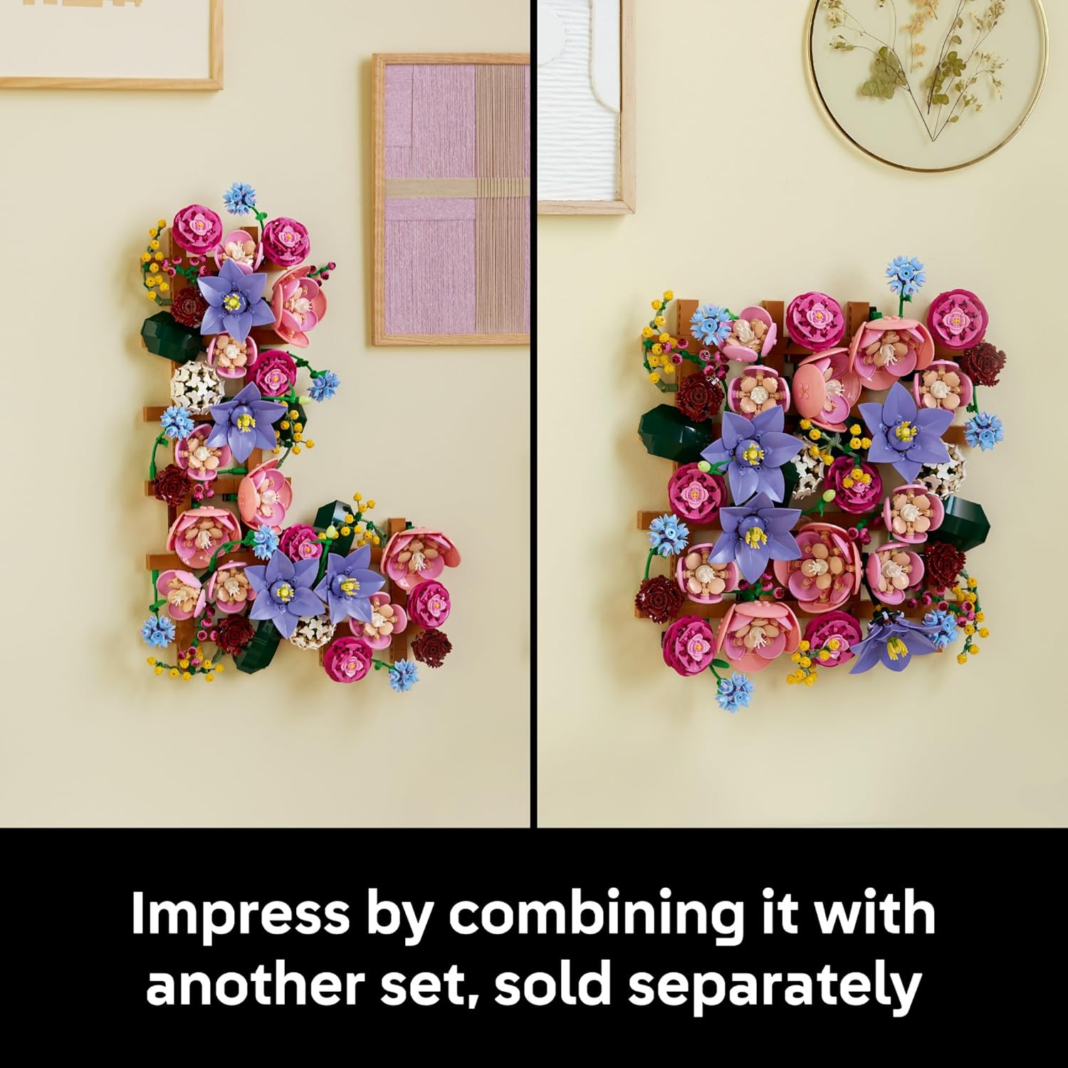 LEGO Botanicals 11503 - Decoración de pared de flores, kit de const...
