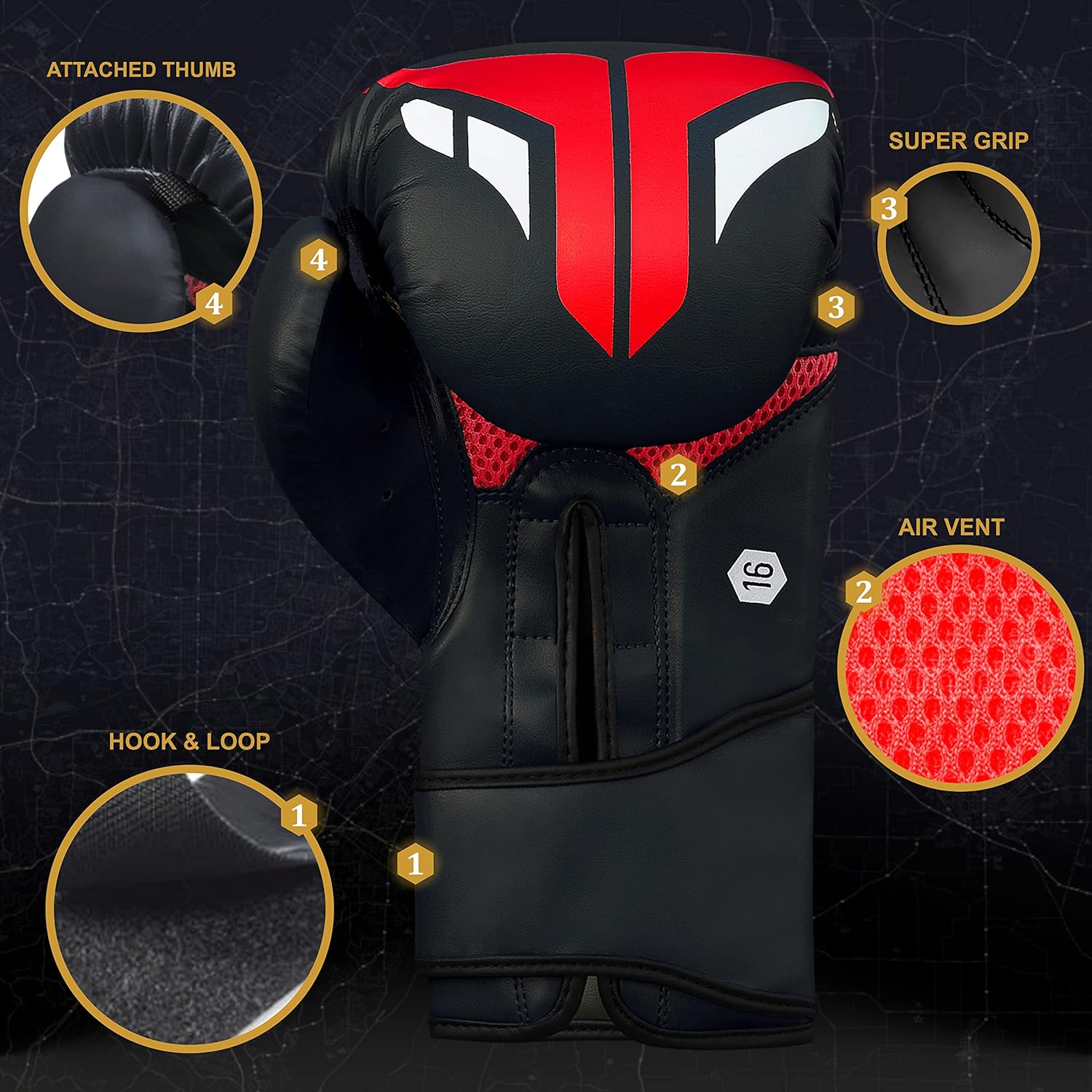 Mytra Fusion Guantes de boxeo Hombres Mujeres Guantes de kickboxing...