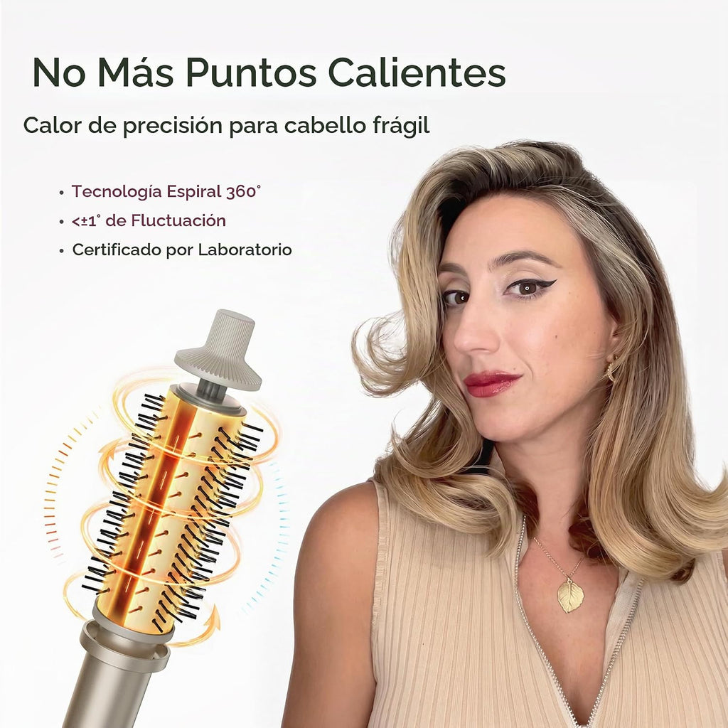 TYMO STYLUX PRO - Cepillo térmico para rizar, voluminizador redondo...