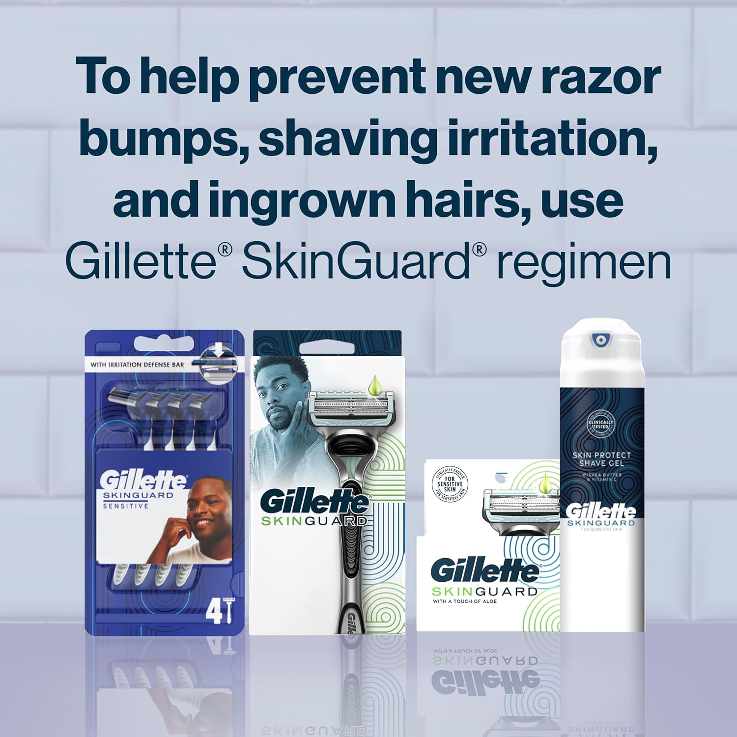 Gillette SkinGuard - Maquinillas de afeitar para hombres, 1 mango d...