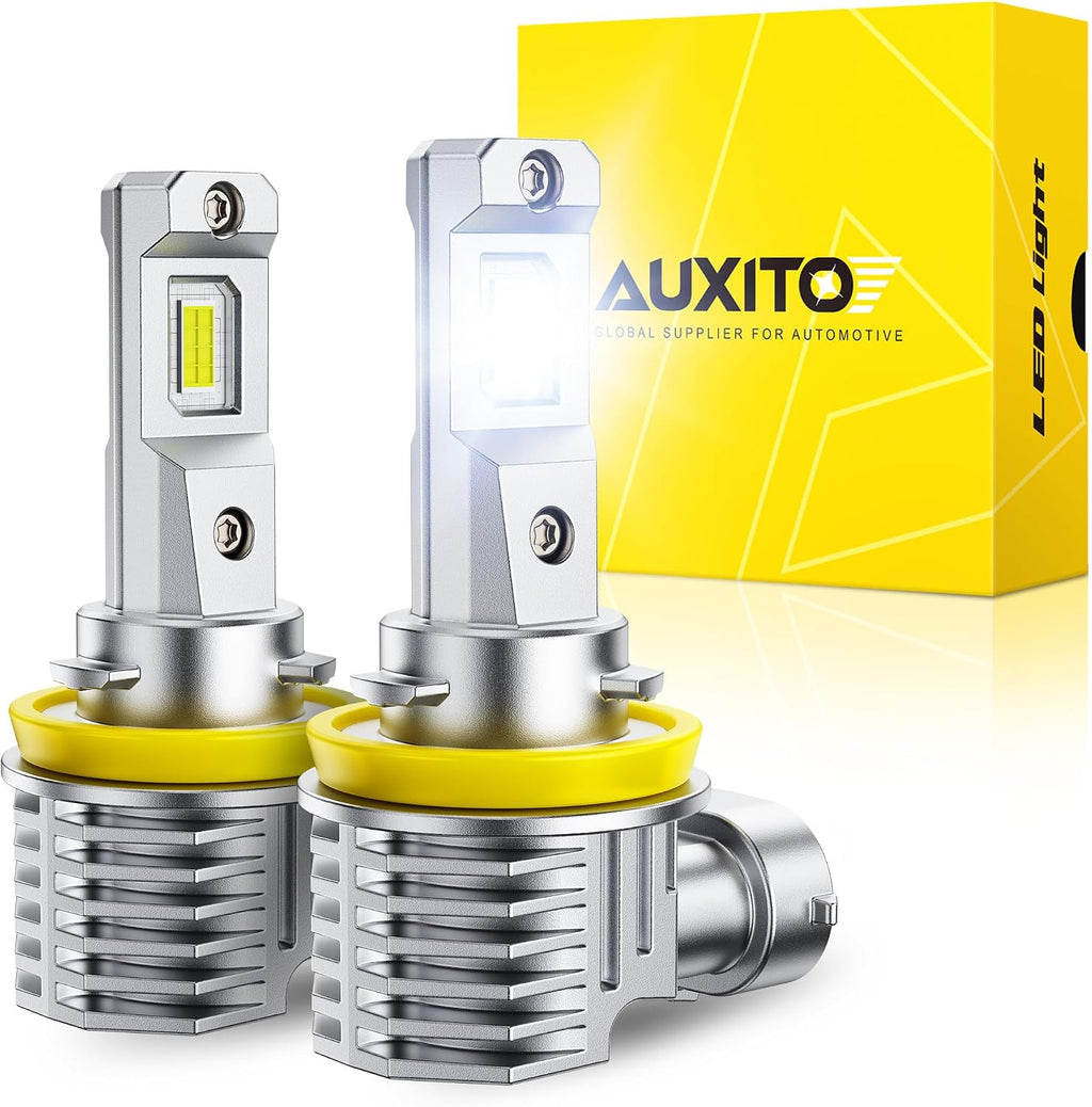 AUXITO Bombillas LED antiniebla H11 H16 H8 6500K blancas 1200% de b...