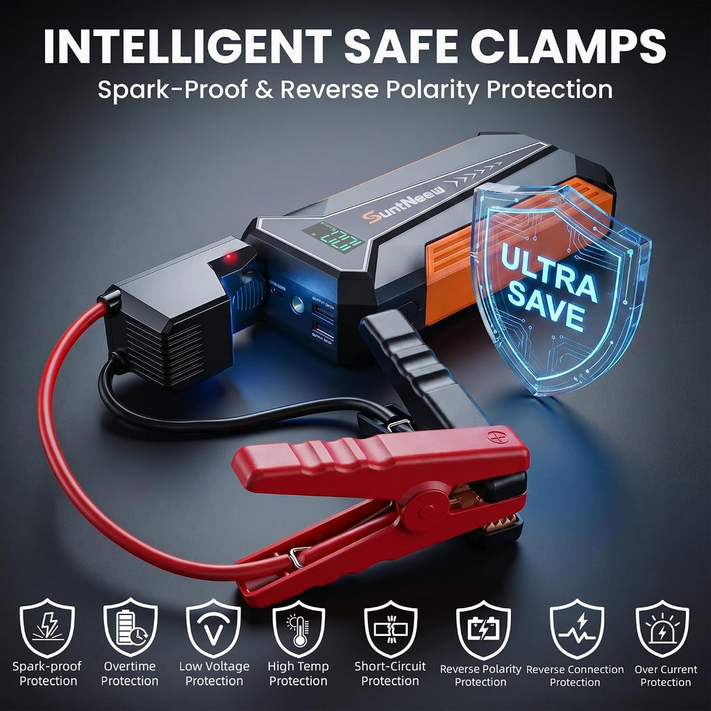 Jump Starter Power Bank de 8000 mAh (hasta 6.5 L de gasolina\/5.0 L...