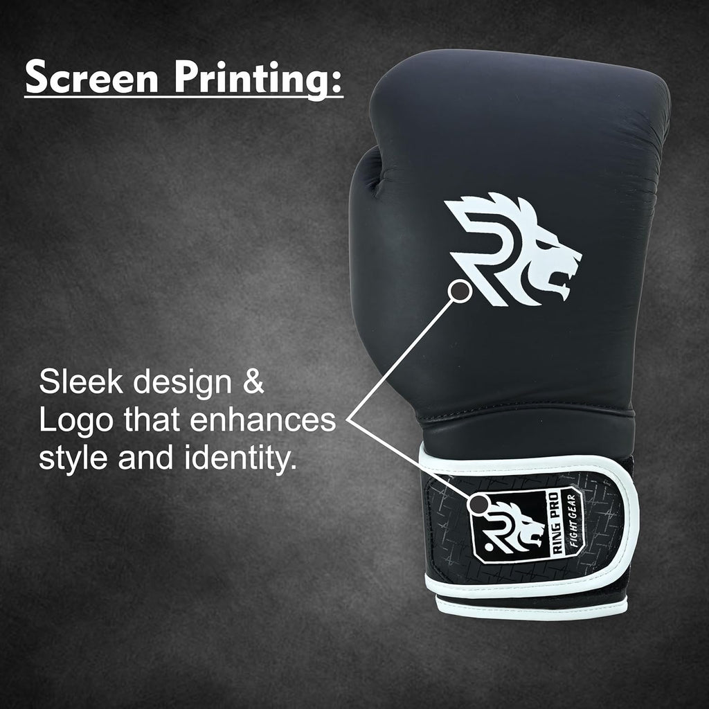 Ring Pro Smash Series - Guantes de boxeo de cuero para hombres y mu...